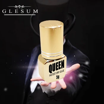 Glesum Nye Style Super Kvalitet 0,5 s Tørre Dronning Lim, Latex-Fri Og Lave Irritere Guld Flaske Eyelash Extension Gøre Op Selvklæbende