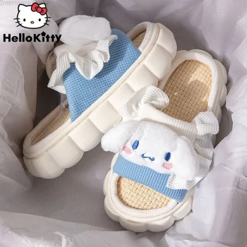 Sanrio Cinnamoroll Hello Kitty Kuromi Hjem Hjemmesko Til Kvinder Y2k Kawaii Fashion Sandaler Tegnefilm Komfortable, Åndbar Sko
