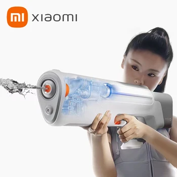 2023 Xiaomi Mijia Vand Pluse Gun Shooter 01 El-Høj Pres Automatisk Hurtig Absorption 9M Antal Sortiment Med LED-Lys Skærm