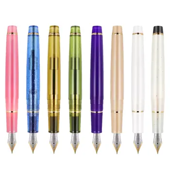 Jinhao 82 Akryl Fountain Pen Spin Golden EF F Nib Elegante, skriver Blæk Penne for Virksomhed Kontor Skole Leverer gaver Pen