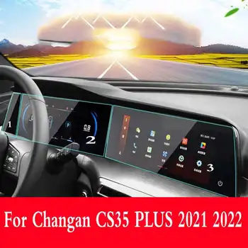 For Changan CS35 PLUS 2021 2022 Bil GPS Navigation LCD-Tv med Hærdet Glas Beskyttende Film Anti-ridse Film Interiør