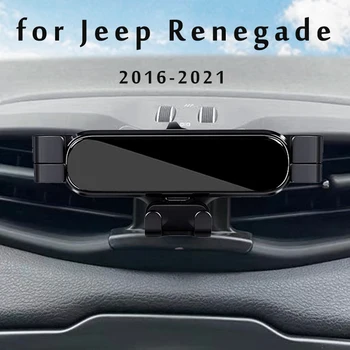 Bil-Telefon Holder Til Jeep Renegade 2016 2017 2018 2019 2022 Bil Styling Beslag GPS Stå Roterbar Støtte Mobil Tilbehør