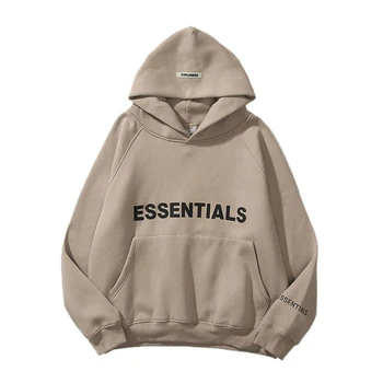 Essentials Hoodie for Mænd og for Kvinder Hip Hop Street Sved Sweatshirt Reflekterende Brev Trykt Fleece Super Dalian Hoodie Mode