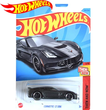 2023 Oprindelige Hot Wheels Bil DENGANG OG NU Voiture Miniature 1/64 Trykstøbt Metal Corvette C7 Z06 Kids Legetøj Drenge Gave C4982-193/250