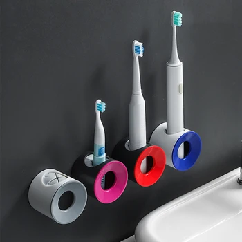 Elektrisk Tandbørste Holder vægmonteret Tandbørste Rack Kroge Opbevaring Badeværelse Tilbehør Arrangør salle de bain