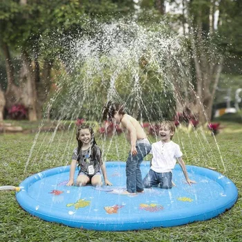 Sommeren Græsplæne Børn Vandet Spil, Spille Mat Børn Udendørs Splash Måtte Til Børn Pool Spil Toy Drys Splash Vand Toy Badekar Pad