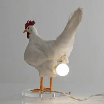 Konservering Kylling Lampe Dekoration Kreative Simulering Æglæggende Høner Dyr, Kylling, Æg, Lys, Home Holiday Party Gave Ornamnets