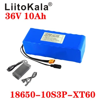 LiitoKala 36V 10S3P 10Ah 500W Høj effekt 42V 18650 lithium batteri ebike el-bil, cykel, scooter, BMS