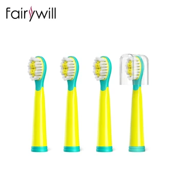 Fairywill Elektriske Tandbørster Udskiftning Hoveder Elektrisk Tandbørste 4 hoveder Sæt til FW-2001 Hovedet Tandbørste