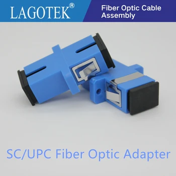 50/100/200/500pcs SC UPC Simplex Single-mode Fiber optic Adapter SC Optisk fiber kobler SC UPC Fiber flange SC stik