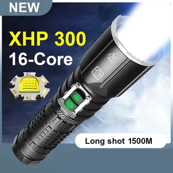 Super XHP300 Mest Kraftfulde LED-Lommelygte USB-Genopladelige Fakkel XHP100 Taktiske High Power Led Lommelygte 18650 Hånd Lampe Lys