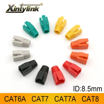 xintylink rj45 caps cat6a cat7 cat8 netværk rj rg 45 rj-45 ethernet-kabel stik cat 7 cat7a flerfarvet støvler jakke bush