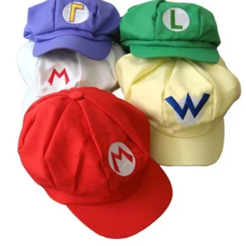 Anime spil Super Luigi brødre Cosplay hat dome bomuld ottekantede hat drenge og piger casual baseball hat solskærm