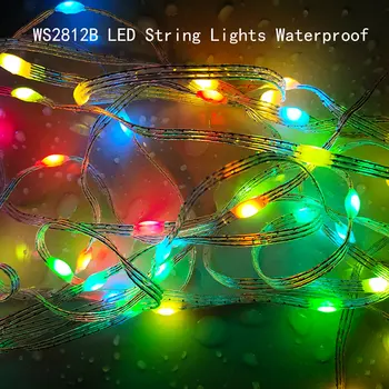 USB 5V WS2812B LED String WS2812 Adresserbare Individuelt RGB Drøm Farve julefrokost, Fødselsdag Dekoration Lys Vandtæt