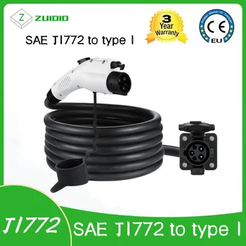 EVSE Opladning kabel-SAE 32A 5M 10M J1772 kvindelige plug til type 1 mand socket EV opladning stik oplader adapter til udvidelse