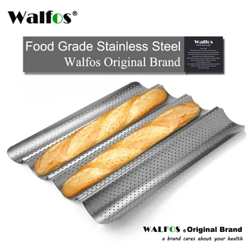 WALFOS fransk Brød bradepande 2/4 Groove Bølge Brød Brødet Bage Formen Non-Stick Brød Pander Bagning redskaber Skuffe Wienerbrød Værktøjer
