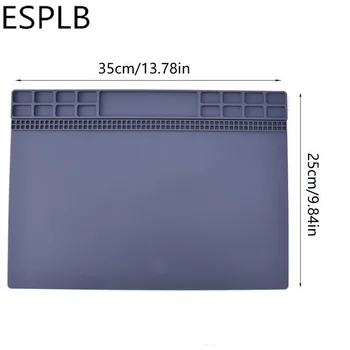 ESPLB 350mmx250mm varmeisolering Reparation Pad Station Bruser Platform Silicium BGA Lodning Station Mat Varm Pistol Vedligeholdelse
