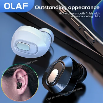 OLAF TWS Hovedtelefoner Trådløse Bluetooth-Headset Mini Single-ear Hovedtelefon Bluetooth Hands-free Øretelefoner Med Mikrofon Til Mobiltelefoner