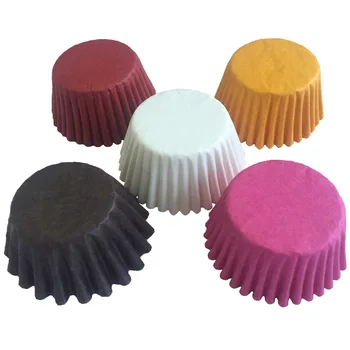 500&1000 Stk 3 Size Farve Cupcake Liner Bagning Kopper Cupcake Formen Papir Muffin Tilfælde Kage Udsmykning Værktøjer E135
