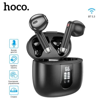 HOCO Bluetooth Hovedtelefon Hifi Stereo Ægte Trådløse Øretelefoner med LED Digitalt Display Gaming Headset til din Smartphone, Laptop