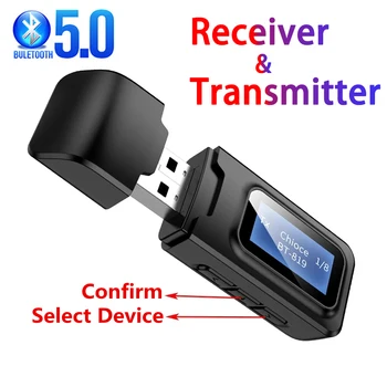 USB Bluetooth-5.0 Audio Receiver Transmitter 3,5 mm AUX Jack-RCA Trådløse Adapter Driver-Gratis USB-Dongle Til TV-Bil PC-Hovedtelefon