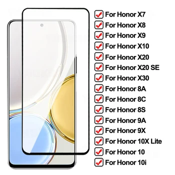 999D Hærdet Glas Til Huawei Honor X7 X8 X9 X10 X20 SE X30 Skærm Protektor 8A 8S 8C 8X 9A 9C 9S 9X 10X 10 Lite 10i Glas Film