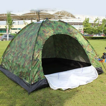 Camping Telt 5-6 Person, Single-layer Camouflage Telt Bærbare Vandtæt Telt, der Rejser Vandring Ly For Camping Tilbehør