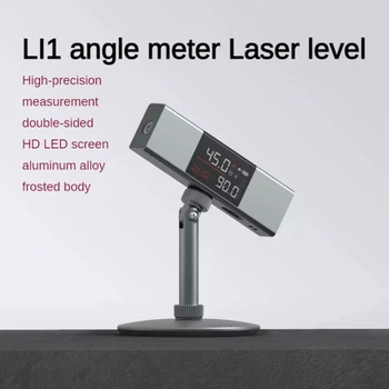 L1 Laser-Niveau Vinkel Meter Støbning Instrument Til Måling Af Værktøjs-Vinkelmåler Digital Hældningsmåler Måle Konstruktion Værktøjer Vinkel Lineal