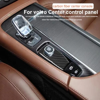 Carbon Fiber Center Kontrolpanel Interiør til Volvo XC60 S60, V60 V60CC XC90 S90 V90CC V90