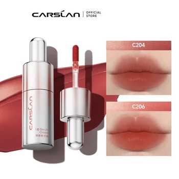 CARSLAN Tinted Lip Serum, Creme Matte Lip Gloss Væsentlige Olie Fugtgivende Lip Glow Plumper Læbestifter Kosmetik