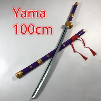 Anime Cosplay Yama Sværd Våben Bevæbnet Katana Espada 100cm Træ Ninja Kniv Samurai Sværd Prop Legetøj For Teenagere