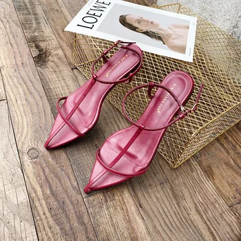 2020 Sommeren Nyt Minimalistisk Design, Mode til Alle-match Flade Sandaler Europæiske og Amerikanske Model Style Kvinders Sko