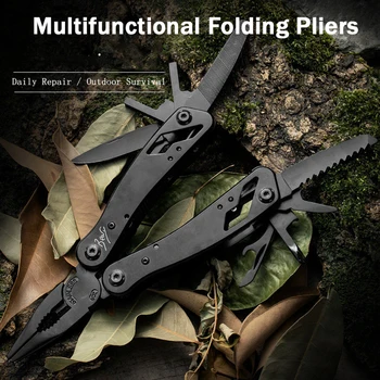 Multifunktions Rustfrit Stål Lomme Kniv, Tang Folde Tænger Multi-værktøj Mini Bærbare Folde Udendørs Mp-Reparation Værktøjer