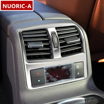 Rustfrit Stål Bageste Air Condition Ventilationskanaler Panel Dekoration Dække Trim Til Mercedes Benz CLS W218 CLS260 300 320 350 2012-2017