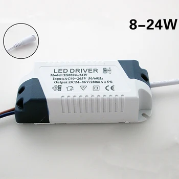 LED Driver Adapter 280mA 8W 12W 15W 18W 24W For Led ' er Power Supply Unit 90-265V Belysning Transformere Til LED-Lys