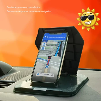 Mobiltelefon Holder til Bil, Dashboard GPS Holder Store Anti-Slip Køretøj GPS Car Mount Folde til Smartphones, GPS, Tablet