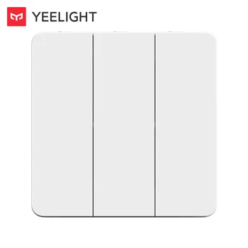 Yeelight Slisaon kontakt på Væggen Knappen på Panelet Selv Rebound 2-Vejs Dual-Tilstande for Smart Lampe og Normalt Lys 16A 250V 1/2/3 Bande