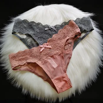 SP&CITY Sexet Kvinders Undertøj Blonder Underpant Bue Undertøj Bandage Problemfri g-streng Komfort Gennemsigtige Trusser Low-Rise Trusser