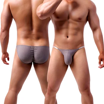 Sexet Bule Underwear Trusser Brasilianske Penis Pose Undertøj Tynd Talje Lav Stigning Gay Små Trusser S-XXL