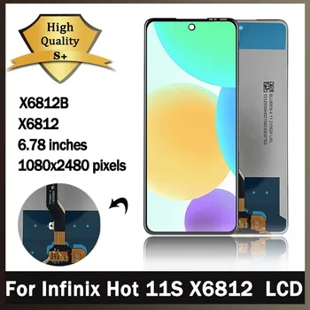 Den oprindelige Infinix Hot 11s X6812 Skærm Touch screen Montering Digitizer Til Infinix Hot 11s NFC X6812B LCD-Reservedele