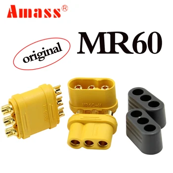 Samle MR60 Plug med P w/Protector Dække 3,5 mm 3 Kerne-Stik T-stik Interface-Stikket Beklædt for RC Model