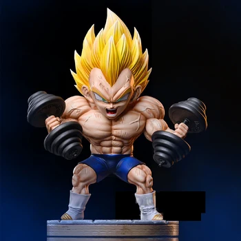 17cm Dragon Ball Z Muskel Vegeta Figur Trænings-og Super Saiyajin Figur PVC Anime Tal Collectible Model Dekoration Legetøj Gave
