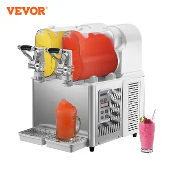 VEVOR 3/6L 1/2 Jar Kommercielle Slushie Maskine Slush Kaffefaciliteter Frosne Drink Dispenser Ice-Cool Juice, Smoothie Granita Automat