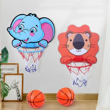Børn Basketball Hoop Kit Tegnefilm Kreative Dyr Basketball Stå Udendørs Indendørs Spil, Sport Spil Legetøj For Børn