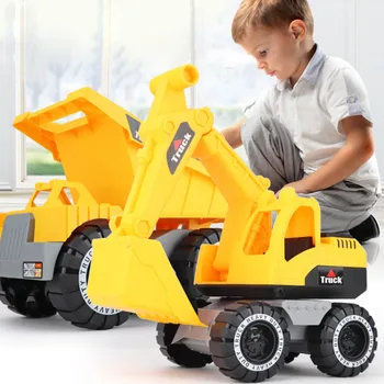 Baby Classic Simulation Bil Toy Gravemaskine Model Traktor Toy Dump Truck Model Bil Toy Børn Mini Gave