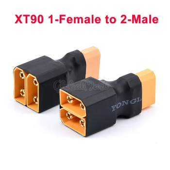 1stk XT90 1 Kvinde 2 Mand Parallel / Serie-Adapter, Lipo Batteri Converter Stik Stik til RC Model