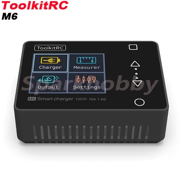 ToolkitRC M6 V2 150W 10A Mini Pocket Model Balance Oplader Output for 1-6S Celle Checker Servo Tester FPV Racing Drone Quadcopter