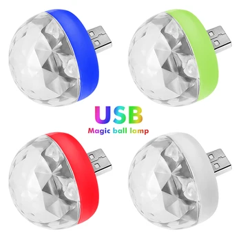 Bærbare USB-Fase Disco Lys Mini familiesammenføring Magiske Kugle Lys Bar Club Fase Virkning Lampe KTV Lampe, Mobiltelefon Belysning