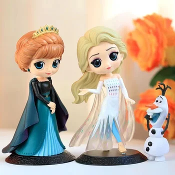 Disney 15cm Frosne Dronning, Prinsesse Elsa Anna Figur Model Legetøj Kage Gaver Hjem Indretning fødselsdagsfest
