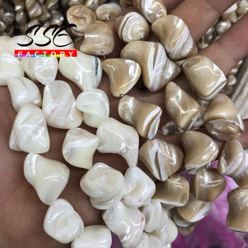 Naturlige Shell Perler Uregelmæssige Trochus Shell Perler For Kvinders Smykker at Gøre DIY Armbånd, Ørestikker Halskæde Tilbehør 15